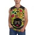 thumbnail image 1 of Kdxio Black Head Woman with Mushroom Hair for Men's Muscle T-shirt,Sleeveless for Workout Running Athletic Gym Lounge Casual, 1 of 7