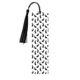 thumbnail image 1 of Kdxio Black Rabbit Print Metal Tassel Bookmarks,Perfect Gift for Art Lovers and Bookworms Metal Bookmarks for Women, 1 of 8
