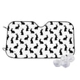 thumbnail image 1 of Kdxio Black Rabbit Print Windshield Sun Shade,UV Rays and Sun Heat Protection,Sunshade for Car Windshield,Car Shade Front Windshield - Medium, 1 of 6