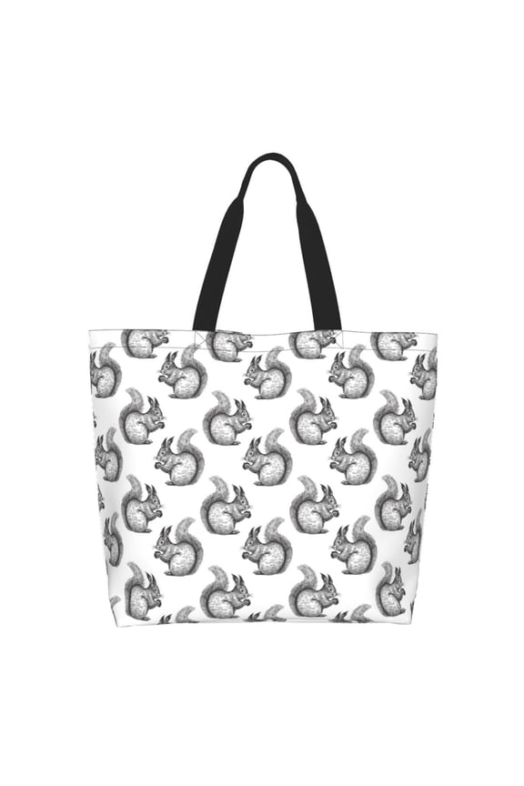 Black Squirrel Casual Tote Bags Women Big Capacity Shoulder Bag for Women Travel Shoulder Bags Handbags