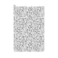 thumbnail image 1 of Kdxio Black White Music Pattern Golf Towel (24" X 16") with Carabiner Clip - The Convenient Golf Cleaning Towel, 1 of 8