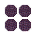 thumbnail image 1 of Kdxio Blackberries Funny Coasters,4 Pcs Leather Coasters,Housewarming Gifts,Protect Furniture from Water Marks Scratch and Damage, 1 of 1