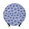 thumbnail image 1 of Kdxio Blue And White Flowers Bone China Decorative Plate Ceramic Decorative Plate for Home Office Wall Stand Decorative Plates for Home Bedroom-7in, 1 of 6