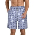 thumbnail image 1 of Kdxio Blue And White Porcelain Chinaware Pattern Mens Casual Shorts - Drawstring Summer Beach Sports Shorts for Men, 1 of 9