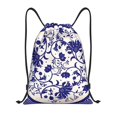 thumbnail image 1 of Kdxio Blue And White Porcelain Pattern Print Drawstring Backpack Bag,Waterproof Draw String Back Sack, Gym Drawstring Bags Swim Bag For Unisex, 1 of 1