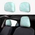 thumbnail image 1 of Kdxio Blue Bright Pattern Print 2 Piece Car Head Rest Covers Set Auto Front/Rear Seats Headrest Cover Universal Fit Most Cars,Sedan, SUV, 1 of 9