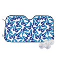 thumbnail image 1 of Kdxio Blue Butterflies Print Windshield Sun Shade,UV Rays and Sun Heat Protection,Sunshade for Car Windshield,Car Shade Front Windshield - Medium, 1 of 5