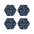 thumbnail image 1 of Kdxio Blue Butterfly Funny Coasters,4 Pcs Leather Coasters,Housewarming Gifts,Protect Furniture from Water Marks Scratch and Damage, 1 of 8