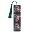 thumbnail image 1 of Kdxio Blue Dinosaur Print Metal Tassel Bookmarks,Perfect Gift for Art Lovers and Bookworms Metal Bookmarks for Women, 1 of 8