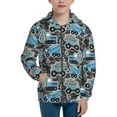 thumbnail image 1 of Kdxio Blue Excavator Pattern Kids Boys Girls Zip Up Hoodie 3D Printed Hooded Sweatshirt Hoody Coat with Pocket 7-12 Y-Small, 1 of 6