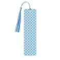 thumbnail image 1 of Kdxio Blue Fish Scale Texture Print Metal Tassel Bookmarks,Perfect Gift for Art Lovers and Bookworms Metal Bookmarks for Women, 1 of 8