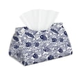 thumbnail image 1 of Kdxio Blue Fish1 Print Tissue Box Cover,Modern PU Leather Rectangular Tissue Box Holder for Bathroom Living Room Bedroom Office Desk Car Home, 1 of 1