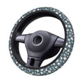 thumbnail image 1 of Kdxio Blue Flower Print Elastic Stretch Steering Wheel Cover,Auto Steering Wheel Cover,15 Inch Anti-Slip,Warm in Winter and Cool in Summer,Fit Suvs,Vans Cars,Trucks, 1 of 7