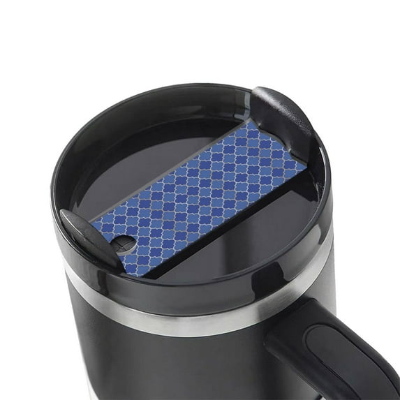 Kdxio Blue Lantern Shapes Name Plate Compatible Stanley Cups Name Tag Acrylic Nameplate Tumbler Lid Topper for Cup Accessories