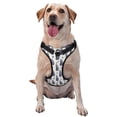 thumbnail image 1 of Kdxio Blue Leaves Print No Pull Dog Harness Adjustable Reflective Oxford Easy Control Medium Large Dog Harness for Training and Everyday-Large, 1 of 1