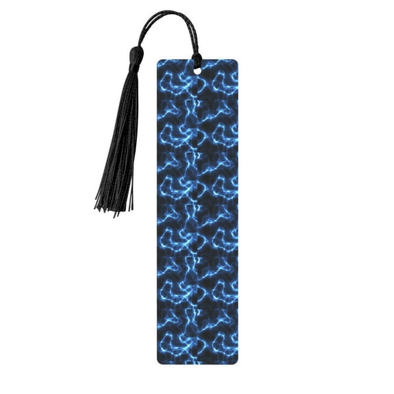 Kdxio Blue Lightning Print Metal Tassel Bookmarks,Perfect Gift for Art Lovers and Bookworms Metal Bookmarks for Women