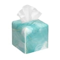 thumbnail image 1 of Kdxio Blue Marble Print Tissue Box Cover,Square Decorative PU Leather Facial Paper Case Organizer Holder Dispenser for Bathroom,Night Stands,Desk,Car 5.2''X5.2''X5.2'', 1 of 8