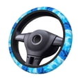 thumbnail image 1 of Kdxio Blue Shell Print Elastic Stretch Steering Wheel Cover,Auto Steering Wheel Cover,15 Inch Anti-Slip,Warm in Winter and Cool in Summer,Fit Suvs,Vans Cars,Trucks, 1 of 7