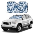 thumbnail image 1 of Kdxio Blue Shells Print Windshield Sun Shade, Foldable Sun Blocker for Car,Truck,SUV Automotive Interior Sun Protection,Reflective Shade for Front Windshield(Small), 1 of 7