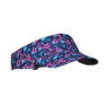 thumbnail image 1 of Kdxio Blue Skull Flower Print Sun Visor Hat Golf Visor Adjustable Velcro Outdoor Sports Cap for Men Women, 1 of 6