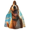 thumbnail image 1 of Kdxio Blue Sky Cute Dog Print Hooded Cloak Unisex Cloak with Hood Halloween Christmas Cape Cosplay Costume, 1 of 6