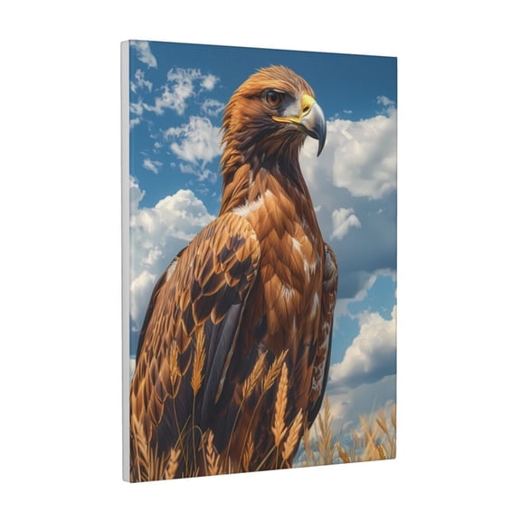 Kdxio Blue Sky White Cloud Eagle Pattern Canvas Wall Art 12x16 Inches - Waterproof HD Print Solid Wood Frame for Living Room & Bathroom,Vertical