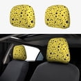 thumbnail image 1 of Kdxio Blue Spots Pattern Print 2 Piece Car Head Rest Covers Set Auto Front/Rear Seats Headrest Cover Universal Fit Most Cars,Sedan, SUV, 1 of 9