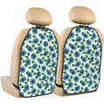 thumbnail image 1 of Kdxio Blue Sunflowers Print 2 Pack Car Kick Mat Seat Cover Back Protector Mat with Pockets for Organizer Backseat Protector and Storage Anti Kick Pad for Vehicles, 1 of 9
