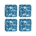 thumbnail image 1 of Kdxio Blue Tie Dye Funny Coasters,4 Pcs Leather Coasters,Housewarming Gifts,Protect Furniture from Water Marks Scratch and Damage, 1 of 6