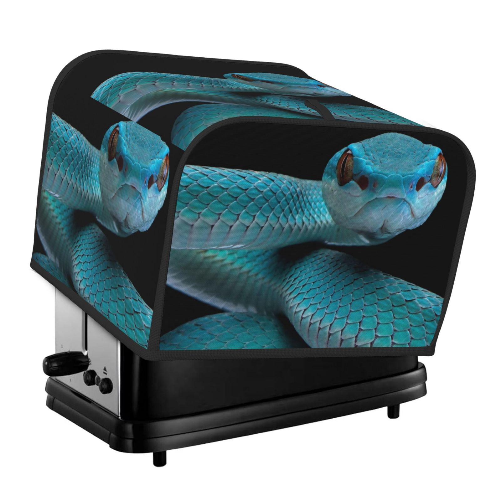 Kdxio Blue Viper Snake1 Print Toaster Cover Bread Machine Cover Fits ...
