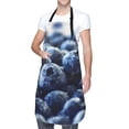 thumbnail image 1 of Kdxio Blueberry Apron with Pockets Adjustable Kitchen Aprons for Men Women Waterproof Aprons for Cooking,Drawing,Crafting, Baking Household Cleaning, 1 of 8
