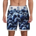 thumbnail image 1 of Kdxio Blueberry Print Men'S Swim Trunks With Compression Liner 7 Inch Inseam Quick Dry Swim Shorts, 1 of 7