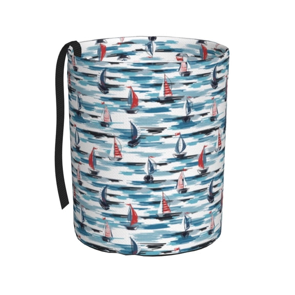 Kdxio Boat In Ocean Car Trash Can Garbage Car Accessories Trash Can Car Waste Bin for for Driver and Passenger Any Vehicle