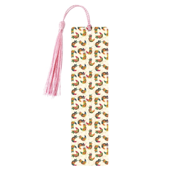 Kdxio Boho Chicken Print Metal Tassel Bookmarks,Perfect Gift for Art Lovers and Bookworms Metal Bookmarks for Women