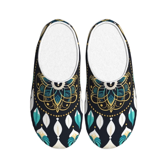 Kdxio Boho Dreamcatcher Women's Men's Slippers Plush Slip-On House Slipper for Winter Indoor Soft Cushion Non-slip Fluffy Slides Slippers-8