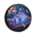 thumbnail image 1 of Kdxio Book Glowing Mushrooms for Tire Cover Wheel Protectors Tyre Covers Weatherproof Wheel Covers Universal Fit for Trailer Rv SUV Truck Camper Travel Trailers 15 inch, 1 of 5