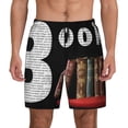 thumbnail image 1 of Kdxio Books1 Print Men's Swim Trunks with Compression Liner 7 Inch Inseam Quick Dry Swim Shorts, 1 of 5