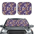 thumbnail image 1 of Kdxio Bowling Game Print 2-Piece Sun Shade Front Windshield - Foldable Car Front Window Sunshades for Most Sedans SUV Truck, 1 of 6