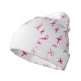 thumbnail image 1 of Kdxio Breast Cancer Awareness (4) Winter Beanie for Men Women Beanie Knit Hat Cuffed Cap Beanie Knit Chunky Snow Cap, 1 of 6