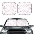 thumbnail image 1 of Kdxio Breast Cancer Awareness Print 2-Piece Sun Shade Front Windshield - Foldable Car Front Window Sunshades For Most Sedans Suv Truck, 1 of 6