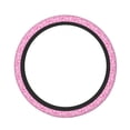 thumbnail image 1 of Kdxio Breast Cancer Awareness2 Print Elastic Stretch Steering Wheel Cover,Auto Steering Wheel Cover,15 Inch Anti-Slip,Warm in Winter and Cool in Summer,Fit Suvs,Vans Cars,Trucks, 1 of 5