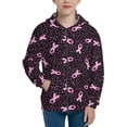 thumbnail image 1 of Kdxio Breast Cancer Awareness3 Pattern Kids Boys Girls Zip Up Hoodie 3D Printed Hooded Sweatshirt Hoody Coat with Pocket 7-12 Y-Small, 1 of 6