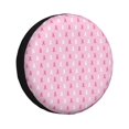 thumbnail image 1 of Kdxio Breast Cancer Awareness5 for Tire Cover Wheel Protectors Tyre Covers Weatherproof Wheel Covers Universal Fit for Trailer Rv SUV Truck Camper Travel Trailers 17 inch, 1 of 5