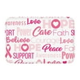 thumbnail image 1 of Kdxio Breast Cancer Pink Ribbons Awareness (2),16" x 24", Non-Slip Front Door Mats,Outdoor Welcome Mat Washable, 1 of 9