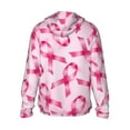 thumbnail image 1 of Kdxio Breast Cancer Ribbons Awareness Print Women Men Sun Protection UPF 50+ Jackets Zip Up Long Sleeve Hoodie Hiking Lightweight with Pockets, 1 of 7