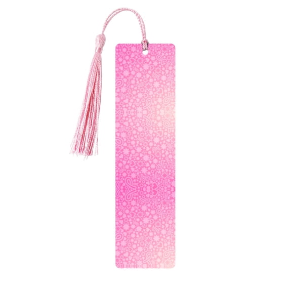 Kdxio Breast CancerN Ribbons Awareness Print Metal Tassel Bookmarks,Perfect Gift for Art Lovers and Bookworms Metal Bookmarks for Women