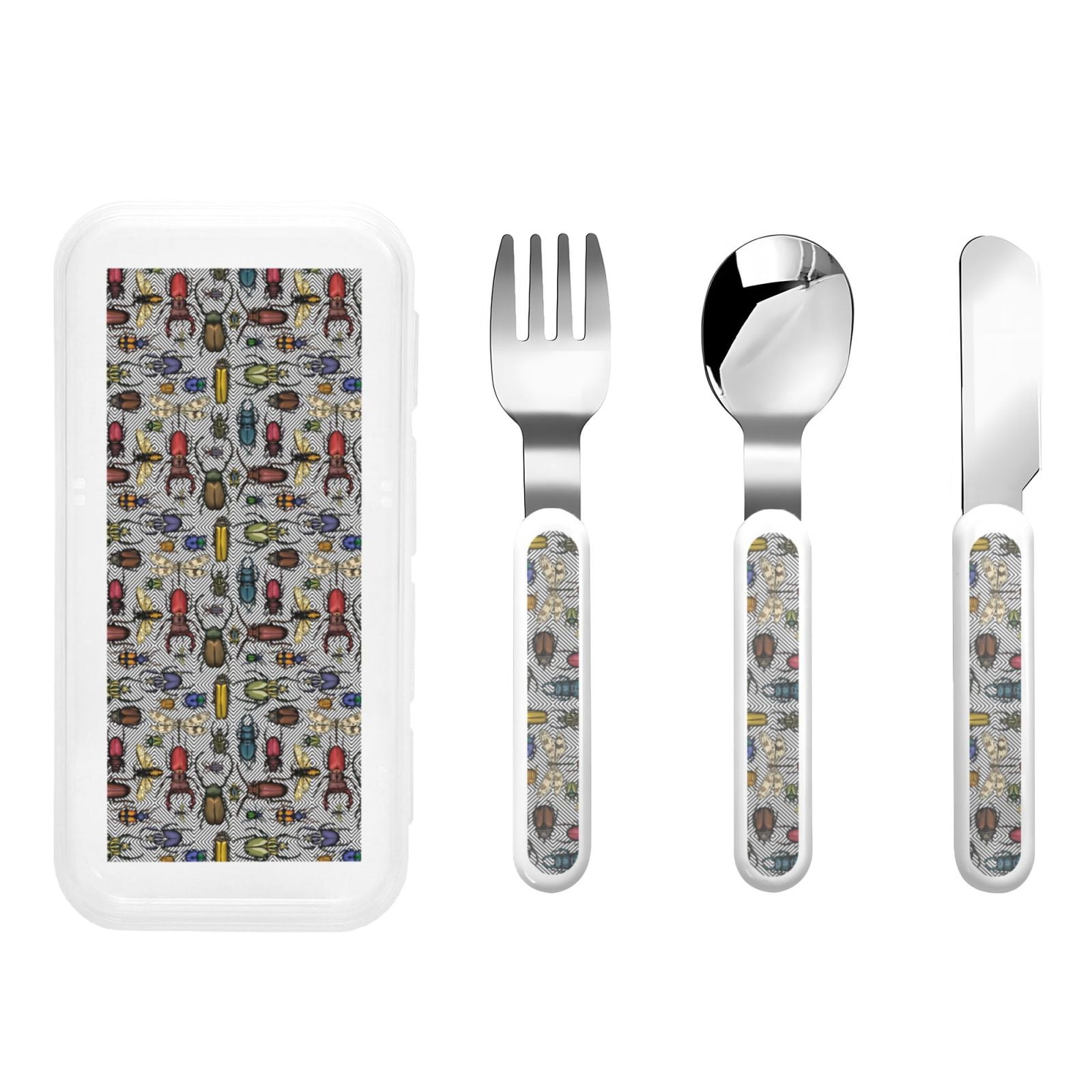 Kdxio Bright Insects Toddler Utensils Set - Kids Silverware Set, Set ...