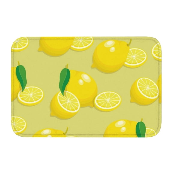 Kdxio Bright Lemons,16" x 24", Non-Slip Front Door Mats,Outdoor Welcome Mat Washable