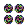 thumbnail image 1 of Kdxio Bright Mushrooms Funny Coasters,4 Pcs Leather Coasters,Housewarming Gifts,Protect Furniture From Water Marks Scratch And Damage, 1 of 1