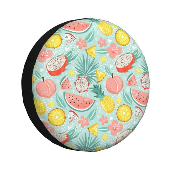 Kdxio Bright Peach for Tire Cover Wheel Protectors Tyre Covers Weatherproof Wheel Covers Universal Fit for Trailer Rv SUV Truck Camper Travel Trailers 15 inch